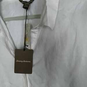 Tommy Bahama NWT XL linen shirt dress - unique tie waist - stunning